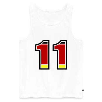 Maillot Allemagne numéro 11 - Débardeur bio Premium Homme - blanc - Devant - Michal (187cm)