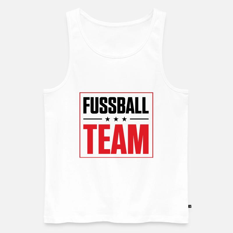 Fussball Team - Männer Premium Bio Tank Top - Weiß