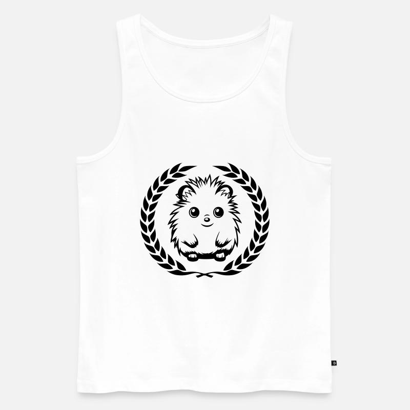 Igel Niedlich Süß Baby - Männer Premium Bio Tank Top - Weiß