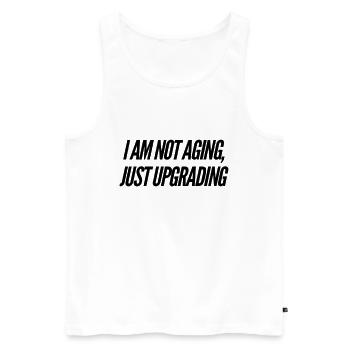 Geburtstagsgeschenk Idee - Männer Premium Bio Tank Top - Weiß - Vorne - Michal (187cm)