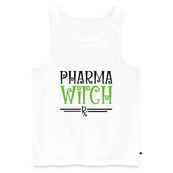 Pharmacie Halloween - Débardeur bio Premium Homme - blanc - Devant - Michal (187cm)