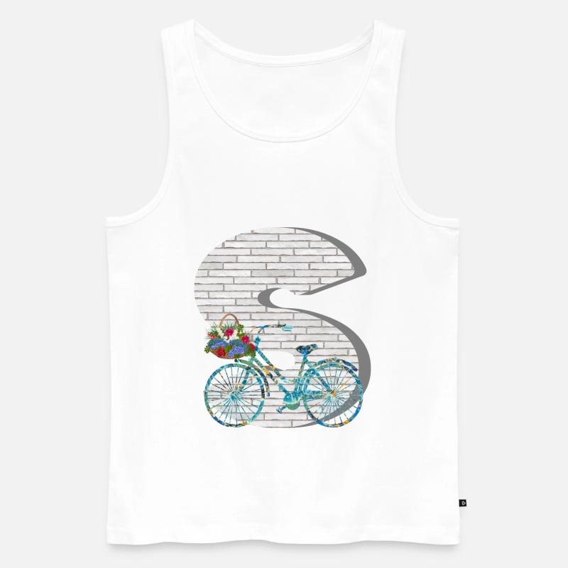 fahrrad e 100 s - Männer Premium Bio Tank Top - Weiß
