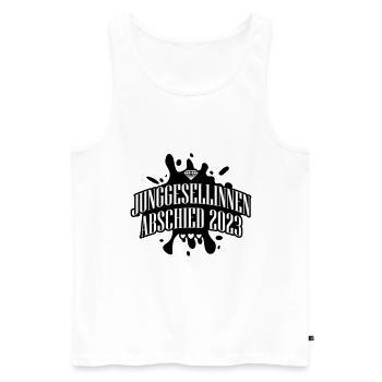 Jga 2023 Junggesellinnenabschied - Männer Premium Bio Tank Top - Weiß - Vorne - Michal (187cm)