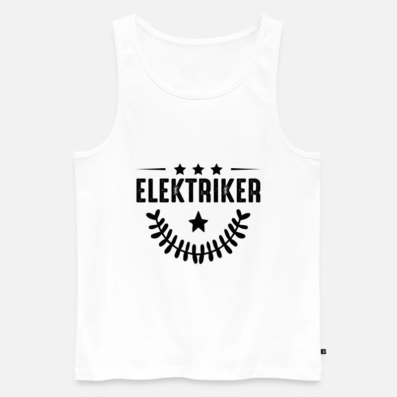 Elektriker Beruf - Männer Premium Bio Tank Top - Weiß