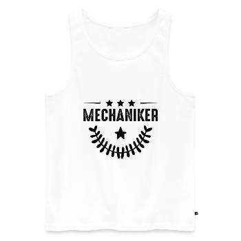 Mechanic profession - Men's Premium Organic Tank Top - white - Front - Michal (187cm)