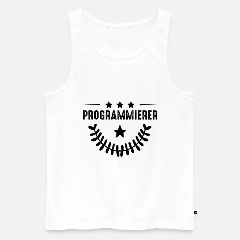 Programmierer Beruf - Männer Premium Bio Tank Top - Weiß