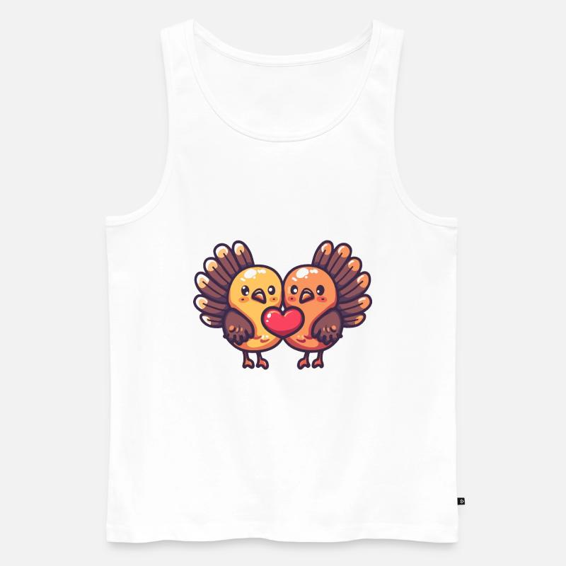 Truthan Comic Paar Liebe - Männer Premium Bio Tank Top - Weiß