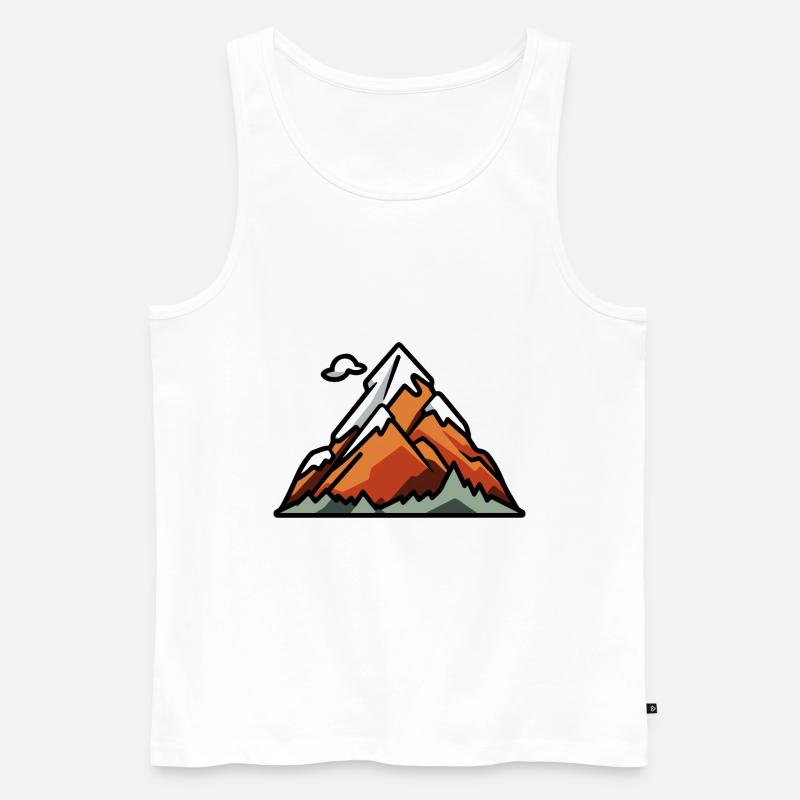 Berge Landschaft - Männer Premium Bio Tank Top - Weiß