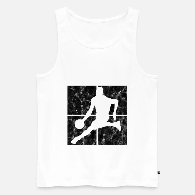 Basket basket basketteur basketteur - Débardeur bio Premium Homme - blanc