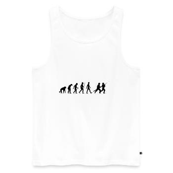 Feuerwehr Evolution Feuerwehrmann - Männer Premium Bio Tank Top - Weiß - Vorne - AI Model Male 178 light (178cm)