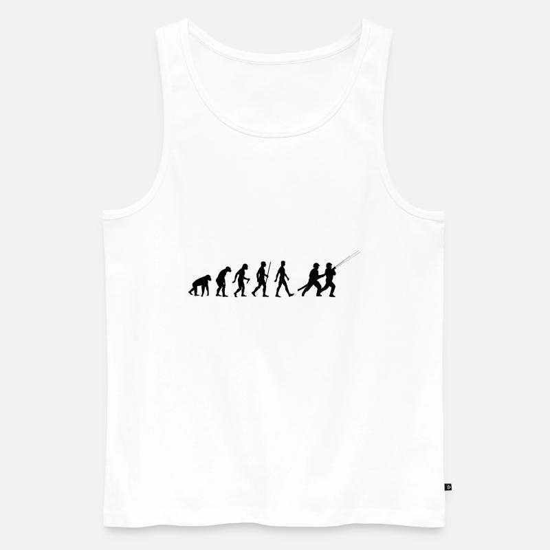 Firefighter Evolution Firefighter - Men's Premium Organic Tank Top - white