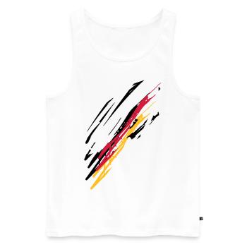 Energie - Männer Premium Bio Tank Top - Weiß - Vorne - AI Model Male 178 light (178cm)