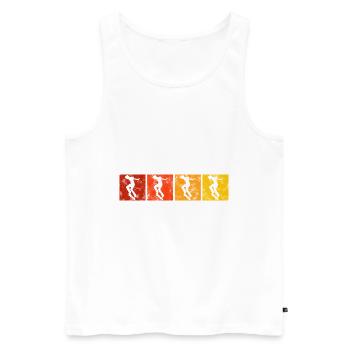 Skateboarder Skateboard Skater Skate Skateing - Men's Premium Organic Tank Top - white - Front - Michal (187cm)