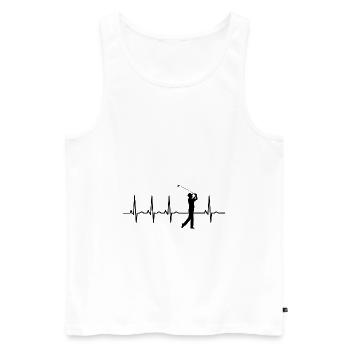 Golfer golfers golf ECG golf clubs golf - Men's Premium Organic Tank Top - white - Front - Michal (187cm)