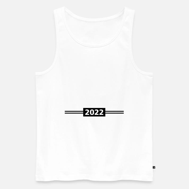 2022 - Männer Premium Bio Tank Top - Weiß
