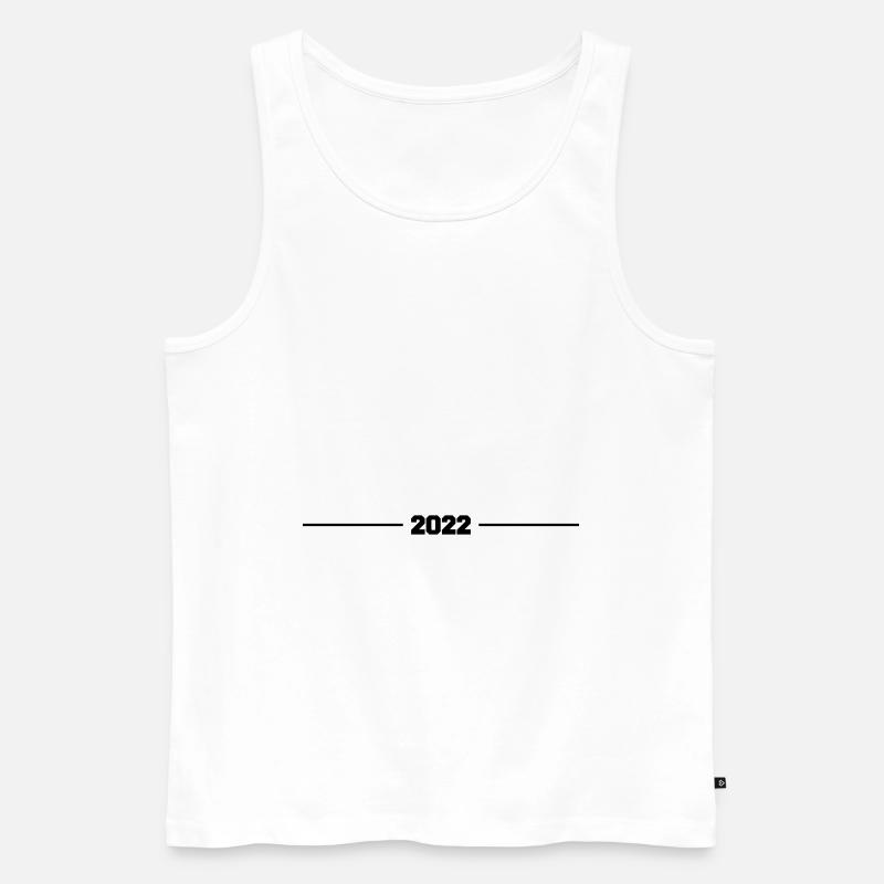 2022 linie - Männer Premium Bio Tank Top - Weiß