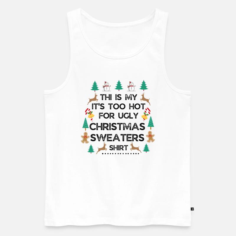 Weihnachtspullover - Männer Premium Bio Tank Top - Weiß