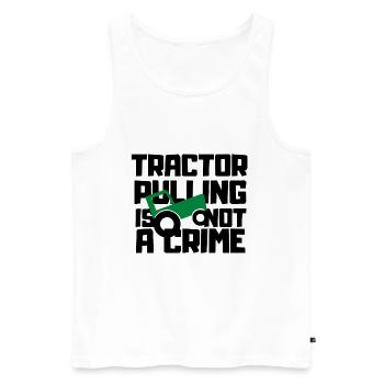 Trecker Treck Geschenk Traktor Pulling Tractor - Männer Premium Bio Tank Top - Weiß - Vorne - AI Model Male 178 light (178cm)