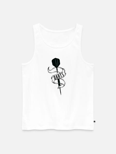 Flèche fléchette - Débardeur bio Premium Homme - blanc