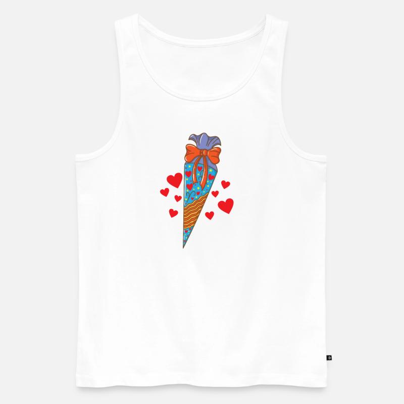 Einschulung Schultüte - Männer Premium Bio Tank Top - Weiß