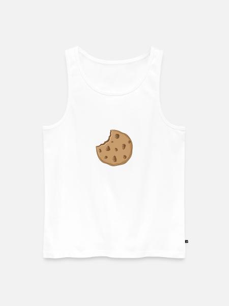 Chocolate filled cookies - Men's Premium Organic Tank Top - white