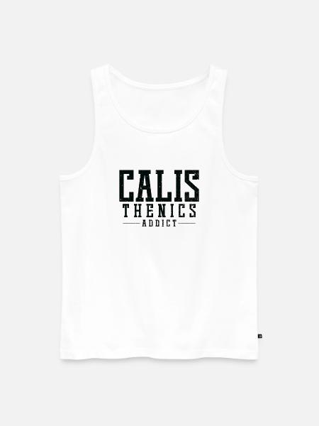 Calisthenics Addict - Men's Premium Organic Tank Top - white