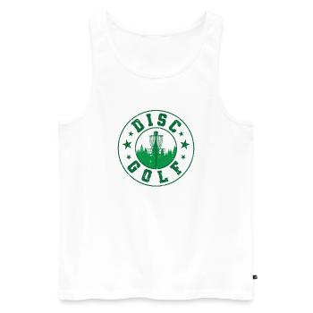 Best disc golfer ever - Men's Premium Organic Tank Top - white - Front - Michal (187cm)