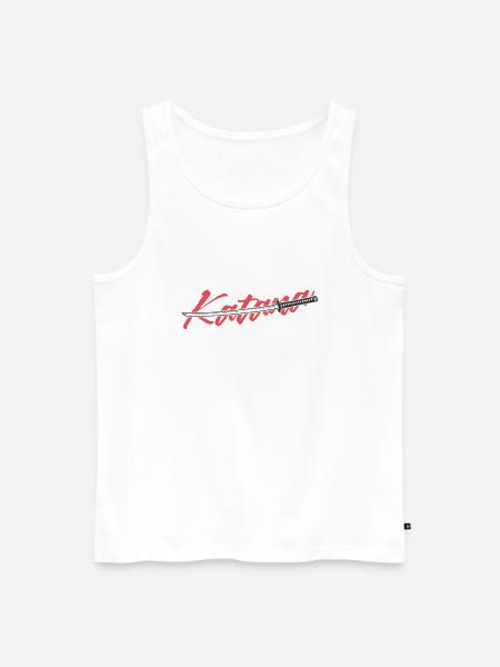 Samurai Sword Katana - Men's Premium Organic Tank Top - white