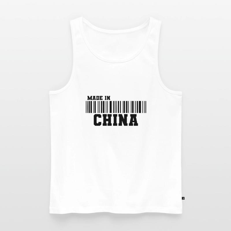 Made in China Barcode Men's Premium Organic Tank Top