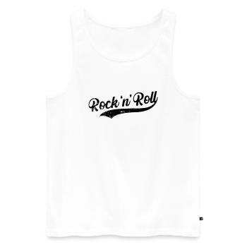 Rock 'n' Roll Music Style Guitar Genre - Men's Premium Organic Tank Top - white - Front - AI Model Male 178 light (178cm)