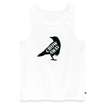 Crow away Crow Raven Bird Environment and Nature - Men's Premium Organic Tank Top - white - Front - Michal (187cm)