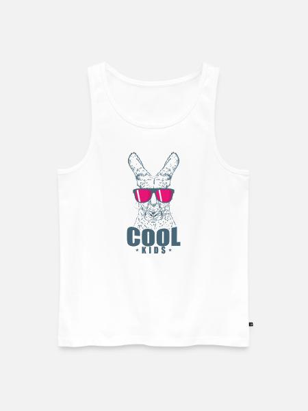 cool kangaroo Australia marsupial - Men's Premium Organic Tank Top - white