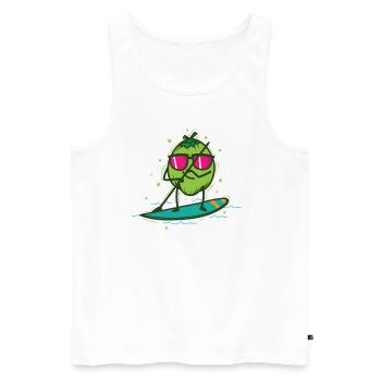 Noix de en SUP Stand up Paddle - Débardeur bio Premium Homme - blanc - Devant - Michal (187cm)