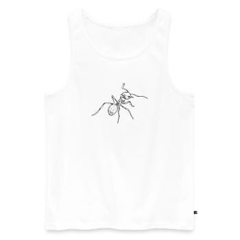 fourmi, insectes rampants, animaux sociaux - Débardeur bio Premium Homme - blanc - Devant - AI Model Male 178 light (178cm)