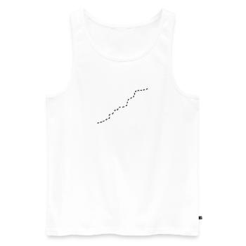 Sentier des fourmis, Insectes industrieux, Animaux - Débardeur bio Premium Homme - blanc - Devant - AI Model Male 178 light (178cm)