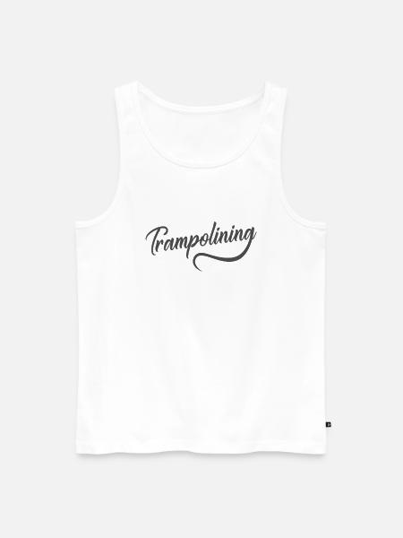 Trampolining Hopping Sport Hobby - Men's Premium Organic Tank Top - white