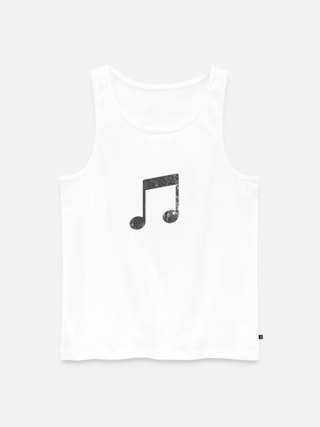 Partition sonore - Débardeur bio Premium Homme - blanc