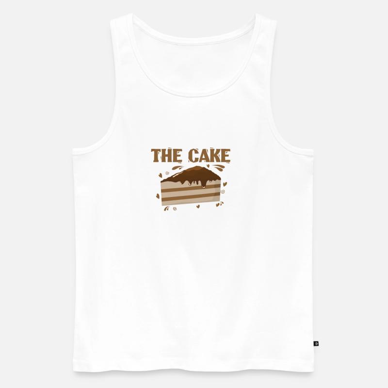 The Cake Schokokuchen - Männer Premium Bio Tank Top - Weiß