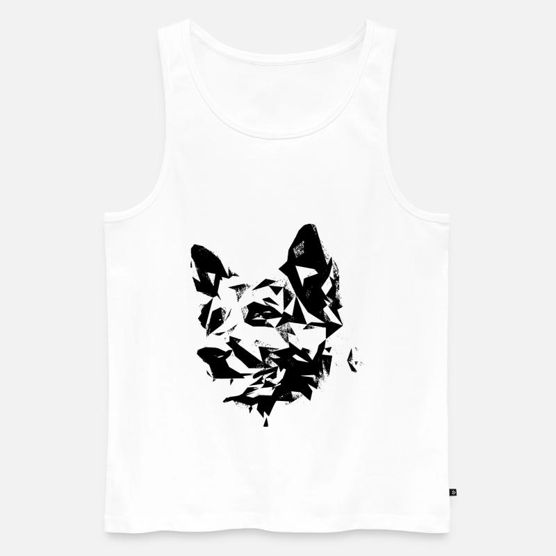 Schäferhund - Männer Premium Bio Tank Top - Weiß