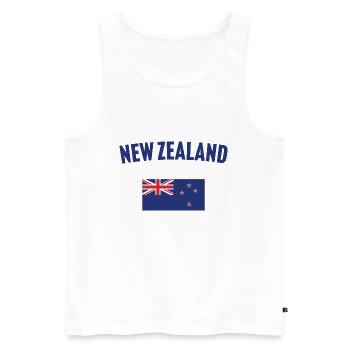 Drapeau de la Nouvelle-Zélande - Débardeur bio Premium Homme - blanc - Devant - Michal (187cm)