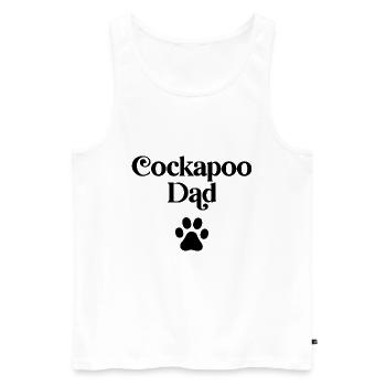 Cockapoo Dad - Men's Premium Organic Tank Top - white - Front - Michal (187cm)