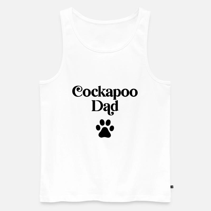 Cockapoo Papa - Männer Premium Bio Tank Top - Weiß