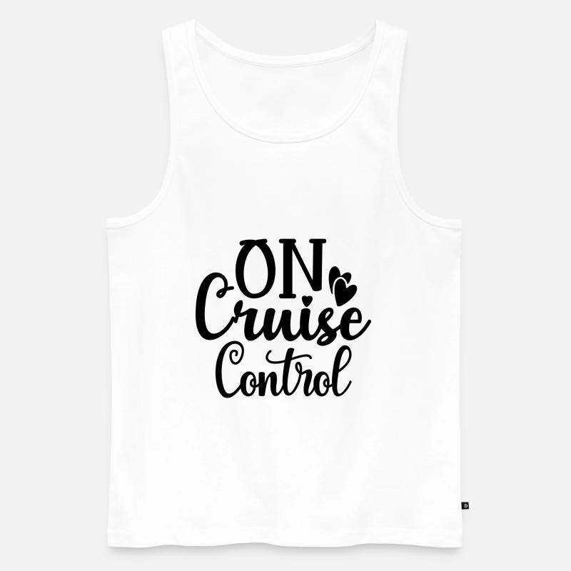 On Cruise Control - Männer Premium Bio Tank Top - Weiß