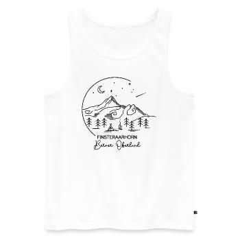 Finsteraarhorn Wandern Berner Oberland Andenken - Männer Premium Bio Tank Top - Weiß - Vorne - Michal (187cm)