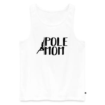 Pole Mom Club Poledance Dance Mother Mom Fitness - Débardeur bio Premium Homme - blanc - Devant - Michal (187cm)