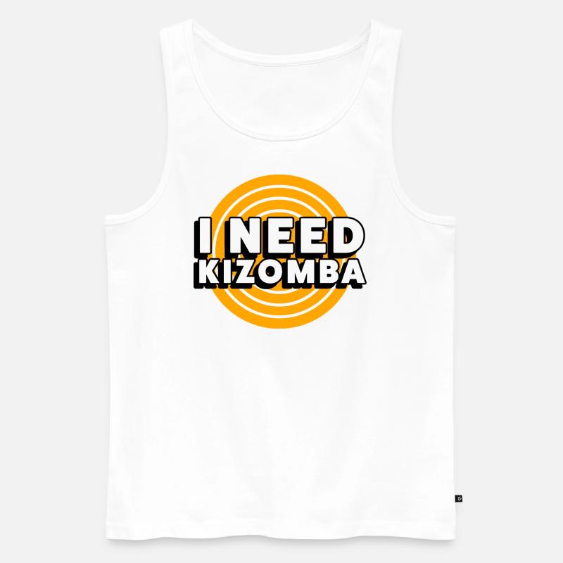 I Need Kizomba - Männer Premium Bio Tank Top - Weiß