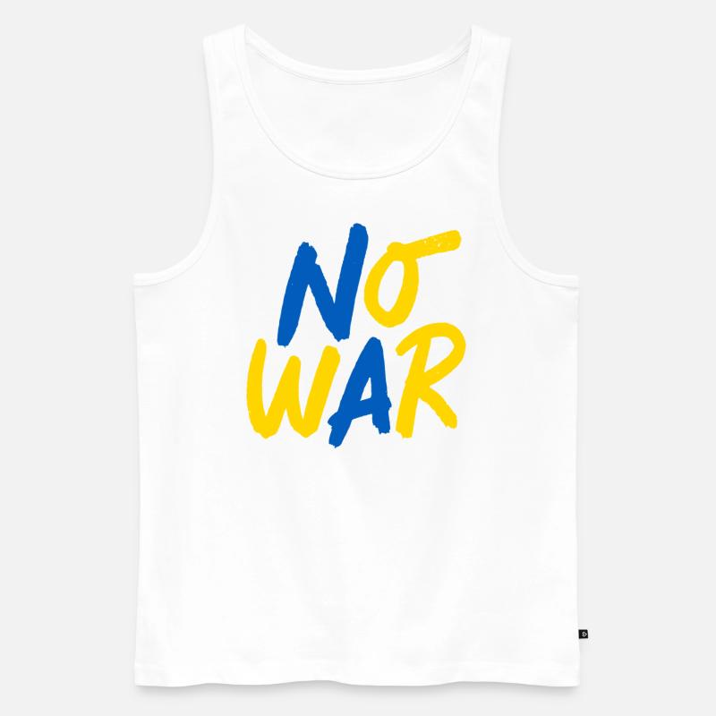no war - Männer Premium Bio Tank Top - Weiß