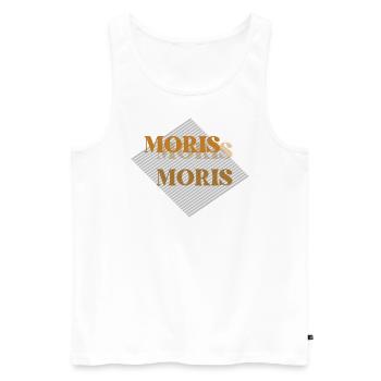Moris Moris Vintage - Männer Premium Bio Tank Top - Weiß - Vorne - Michal (187cm)