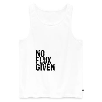 No Flux Given 7 - Men's Premium Organic Tank Top - white - Front - AI Model Male 178 light (178cm)