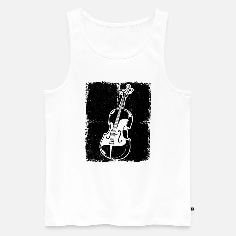 Cello Cellospieler Cellist - Männer Premium Bio Tank Top - Weiß
